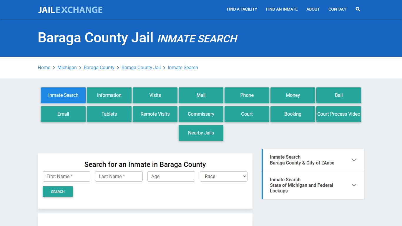 Baraga County Jail, MI Inmate Search: Roster & Mugshots