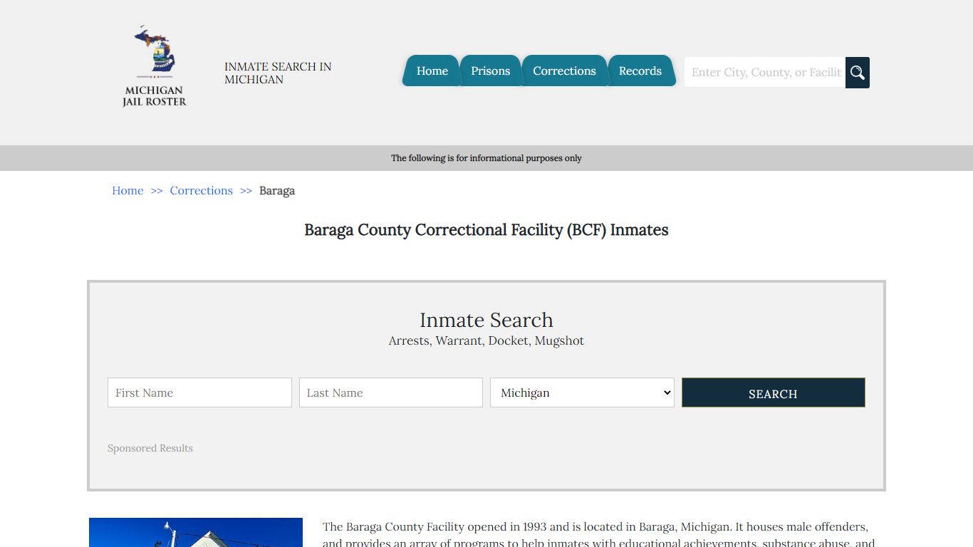 Baraga County Correctional Facility (BCF) Inmates