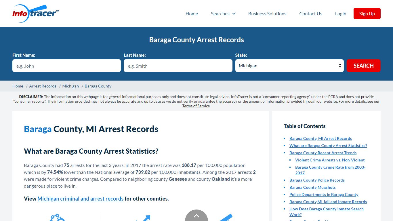 Baraga County, MI Arrests, Mugshots & Jail Records - InfoTracer